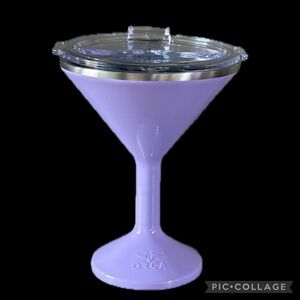 Purple Martini Glass